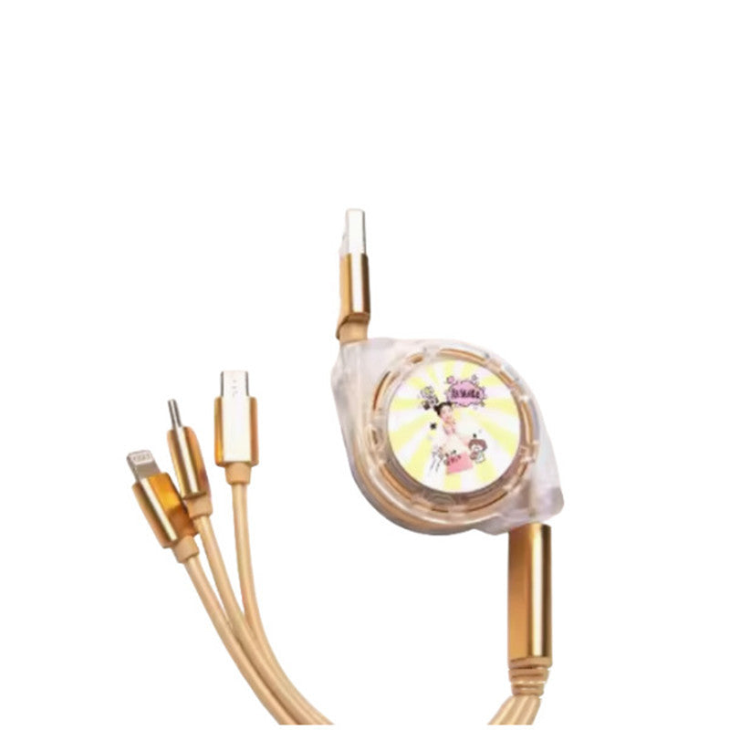 Multifunctional One To Three Data Cable