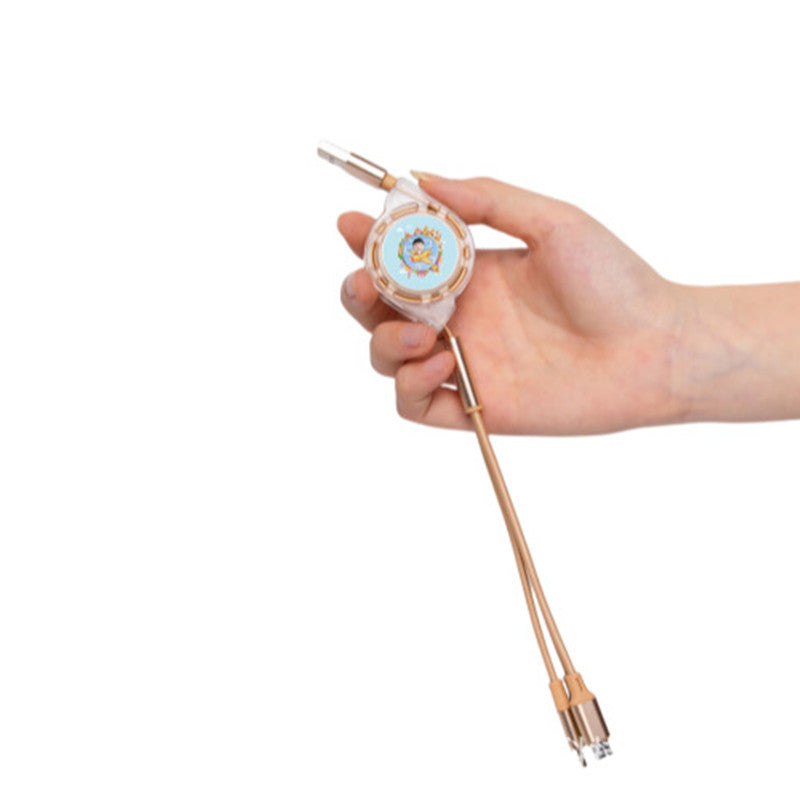 Multifunctional One To Three Data Cable